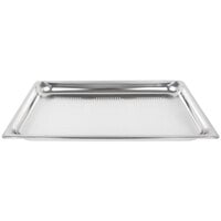 Vollrath 90013 Super Pan 3® Full Size 1 1/2 inch Deep Anti-Jam Perforated Stainless Steel Table / Hotel Pan - 22 Gauge