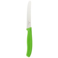 Victorinox 6.7836.L114 4 1/2 inch Utility Knife with Green Handle