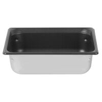 Vollrath 90247 Super Pan 3® 1/2 Size 4" Deep Anti-Jam Stainless Steel SteelCoat x3 Non-Stick Steam Table / Hotel Pan - 22 Gauge
