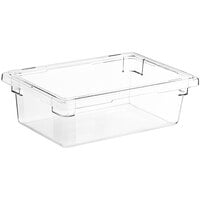 Cambro Camwear® 18" x 12" x 6" Clear Polycarbonate Food Storage Box 12186CW135 - 6/Case