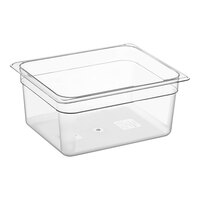 Cambro Camwear® 1/2 Size 6" Deep Clear Polycarbonate Food Pan 26CW135 - 6/Case