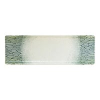 Dudson Papillon 13" x 4 1/4" Green China Tray by Arc Cardinal - 6/Case