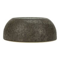 Klay Collection 1 Lava 4" Green and Brown Stoneware Round Elevated Plate by Arc Cardinal - 6/Case