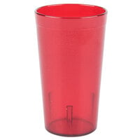 Carlisle 521210 Stackable 12 oz. Ruby SAN Plastic Tumbler - 72/Case