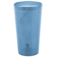 Carlisle 521654 Stackable 16 oz. Blue SAN Plastic Tumbler - 72/Case