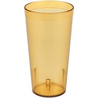 Carlisle 522013 Stackable 20 oz. Amber SAN Plastic Tumbler - 72/Case