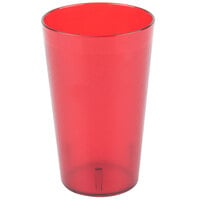 Carlisle 553210 Stackable 32 oz. Ruby SAN Plastic Tumbler - 48/Case