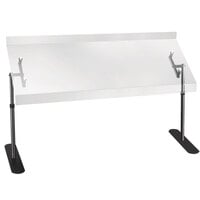 Cal-Mil 751-4 48 inch Portable Acrylic Sneeze Guard with Metal Frame