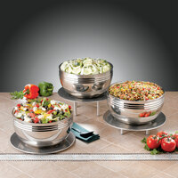 Bon Chef 9316 7 Qt. Triple Wall Cold Wave Bowl with Stacking Cover