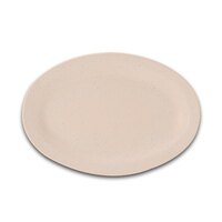 GET OP-610-S SuperMel 10" x 6 3/4" Sandstone Melamine Oval Platter - 24/Case