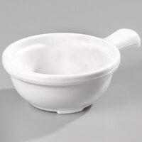 Carlisle 742002 12 oz. White Polycarbonate Handled Soup Bowl - 24/Case
