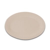 GET OP-614-S Sandstone 13 1/4 inch x 9 3/4 inch SuperMel Oval Platter - 12/Case