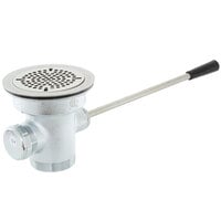 T&S B-3972-VR Vandal Resistant Waste Drain Valve with Lever Handle and 3 1/2 inch Sink Opening