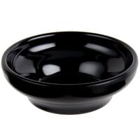 Carlisle 087503 Melamine 5 oz. Black Salsa Dish - 48/Case