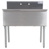 Advance Tabco 4-2-36 Two Compartment Stainless Steel Commercial Sink - 36 inch