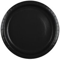 Creative Converting 50134B 10 inch Black Velvet Paper Plate - 240/Case