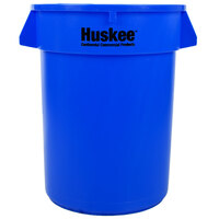 Continental 3200BL Huskee 32 Gallon Blue Round Trash Can