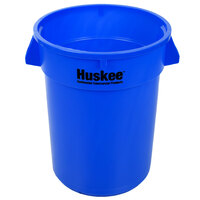 Continental 3200BL Huskee 32 Gallon Blue Round Trash Can