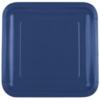 Creative Converting 463278 9" Navy Blue Square Paper Plate - 180/Case