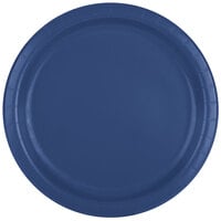 Creative Converting 471137B 9" Navy Blue Paper Plate - 240/Case