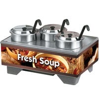 Vollrath 720201003 Full Size Soup Merchandiser Base with 4 Qt. Accessory Pack - 120V, 1000W