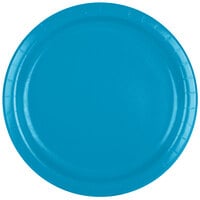 Creative Converting 473131B 9 inch Turquoise Blue Paper Plate - 240/Case