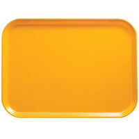 Cambro 3242504 12 1/2" x 16 1/2" (31,9 x 41,9 cm) Rectangular Metric Mustard Fiberglass Camtray - 12/Case