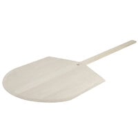 American Metalcraft 18 inch x 18 inch Wooden Pizza Peel with 23 inch Handle 4218