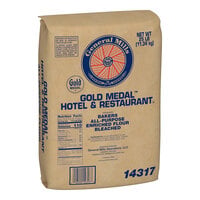 General Mills Gold Medal Hotel & Restaurant Bakers All-Purpose Flour 25 lb. - 2/Case