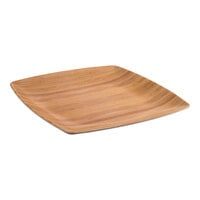 Front of House Platewise Mod 8 inch Natural Bamboo Square Plate - 6/Case