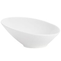 CAC SHER-15 Sheer 12 oz. Bone White Porcelain Salad Bowl - 36/Case