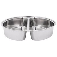 Choice 6.5 Qt. Supreme Divided Round Food Pan