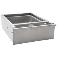 Eagle Group 502947 Stainless Steel 20 inch x 15 inch x 5 inch Enclosed Work Table Drawer - NSF Slides