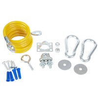 T&S Brass HG-4C-72K Gas Hose with Quick Disconnect 72-Inch Long and Installation Kit 1/2-Inch Npt 