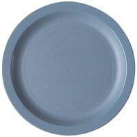 Cambro 825CWNR401 Camwear 8 1/4" Slate Blue Polycarbonate Narrow Rim Plate - 48/Case