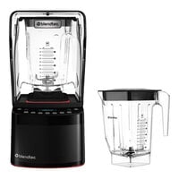 Blendtec S885C2901-B1NB1R Stealth 885 3.8 hp Blender with Sound Enclosure and (2) 88 oz. WildSide+ Ultra Jars - 120V