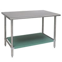 Eagle Group T2460STB-L1 24" x 60" Stainless Steel Work Table with LIFESTOR Undershelf