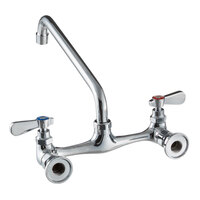 Regency Wall Mount Faucet with 12 inch Swing Spout and 8 inch Centers