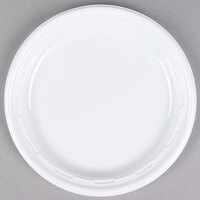Dart 6PWF 6 inch White Famous Service Impact Plastic Plate - 125/Pack