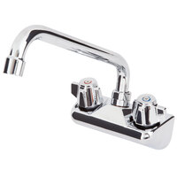Regency Wall Mount Bar Sink Faucet with 10 inch Swing Spout and 4 inch Centers