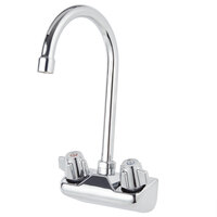 Regency Wall Mount Handsink Faucet with 10 inch Gooseneck Spout and 4 inch Centers