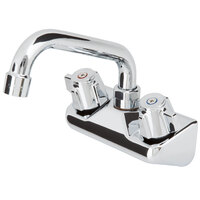 Regency Wall Mount Bar Sink Faucet with 6" Swing Spout and 4" Centers