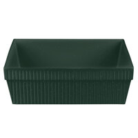 Tablecraft CW1494HGNS 24 Qt. Hunter Green with White Speckle Cast Aluminum Square Bowl
