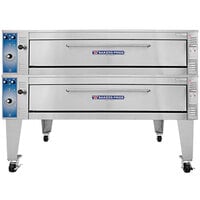 Bakers Pride EP-2-8-5736 74 inch Double Deck Electric Pizza Oven - 208V, 3 Phase