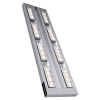 Hatco UGAH-30D Ultra-Glo 30" x 18" High Watt Double Strip Infrared Warmer with Attached Toggle Control Box -240V, 2250W