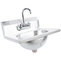 Eagle Group HSA-10-F Hand Sink with Gooseneck Faucet and Basket Drain