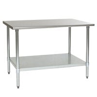 Eagle Group T3648B 36" x 48" Stainless Steel Work Table with Galvanized Undershelf