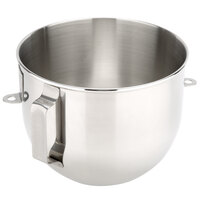KitchenAid K5ASBP Stainless Steel 5 Qt. Mixing Bowl with Handle for Stand Mixers