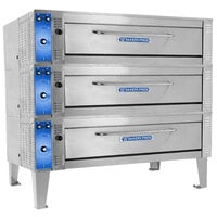 Bakers Pride ER-3-12-5736 74 inch Triple Deck Electric Roast / Bake Oven - 208V, 1 Phase