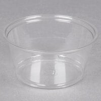 Fabri-Kal Alur 5 oz. Recycled Clear PET Plastic Round Deli Container - 50/Pack